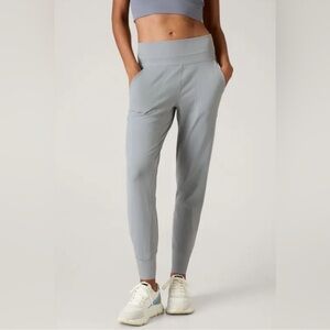 Athleta Gray High Rise Venice Joggers